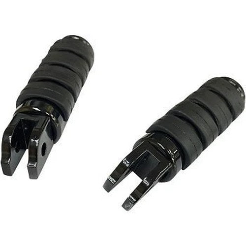 Drag Specialties 1620-1892 Black Anti-Vibe Iso Soft-Ride Driver Foot Pegs for M8