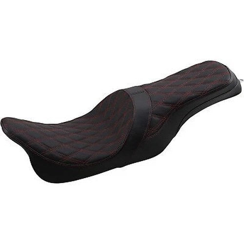 Drag Predator 2-Up Red Diamond Seat Forward Positioning for Touring 08-20