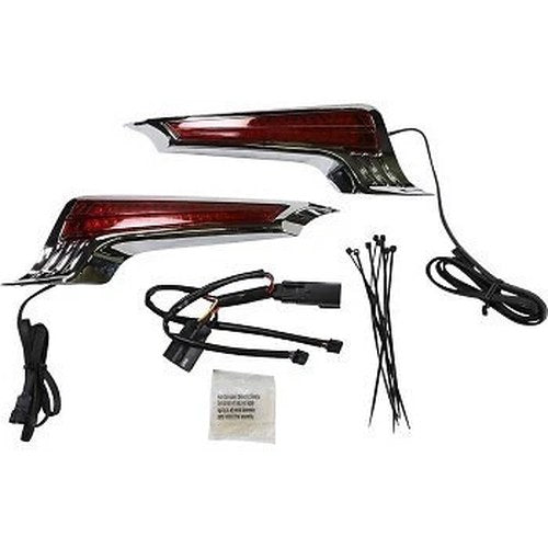 Ciro 40044 Chrome Red Lens & LED Filler Panel Accent Lights