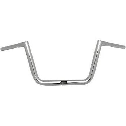 LA Choppers Chrome 1-1/4" Hefty 10" Twin Peaks Handlebar for Road Glide 15-22