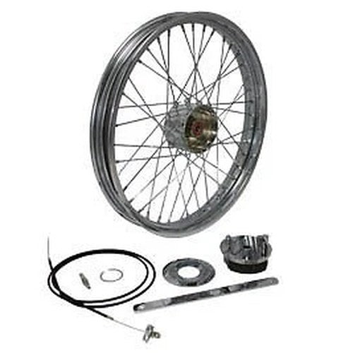 V-Twin 52-0358 Chrome 21" x 2.15" Mini Brake Wheel for Custom Application