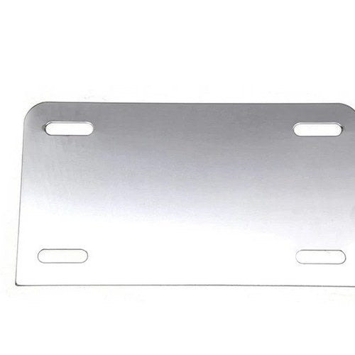 V-Twin 42-1547 Chrome 4" x 7" License Plate Frame Backing Plate for Motorcycles