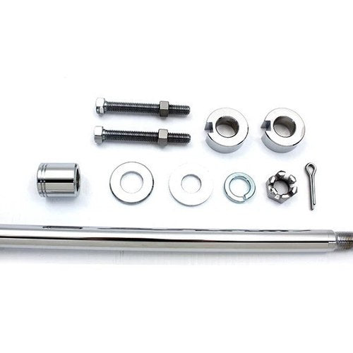 V-Twin 44-0548 Chrome Rear Axle Kit for 93-99 Fxst