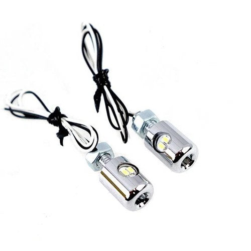 V-Twin 33-1685 Chrome Hagler License Plate Bolt Set with LED