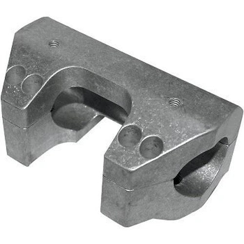 LA Choppers LA-7415-00 Raw Handlebar Clamp Kit for 1" Harley