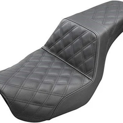 Saddlemen Step Up Full Lattice Stitch Black Seat for Harley Dyna 06-17