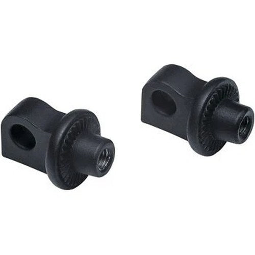 Kuryakyn 6775 Satin Black Splined Foot Peg Adapters for Harley Male Mount Use