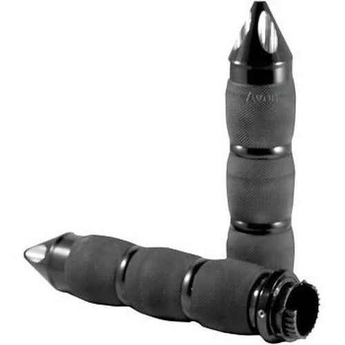 Avon MT-AIR-90-AN-SPBlack Spike Air Cushioned Hand Grips for Touring Metric