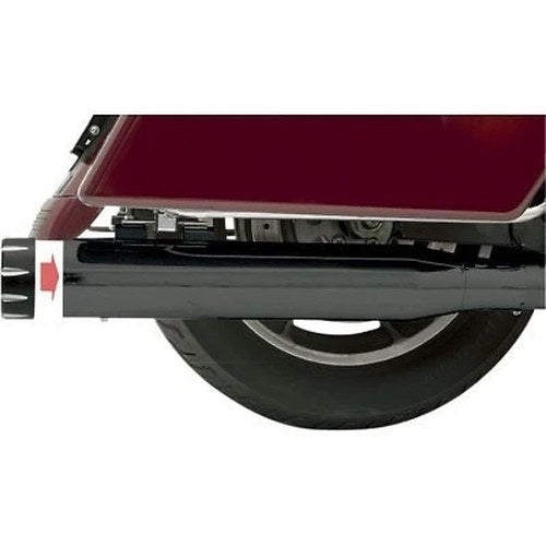 Bassani Black 4" Slip-On Quick Change Series Muffelrs for 95-16 Touring