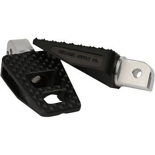 Thrashin Supply CO. TSC-2027-1 Black P-54 Extra Grip Foot Pegs for M8 Passenger