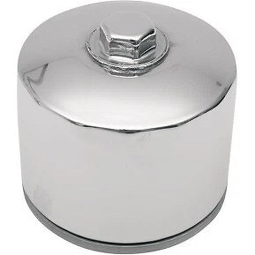 Drag Specialties 0712-0006 Chrome Magnetic Ring Oil Filter with Nut