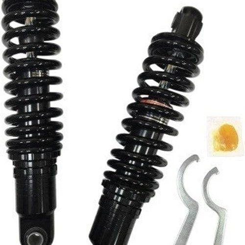 Black Heavy Duty Shocks 12" Adjustable Ride-Height Rear Suspension Dyna Fxdwg