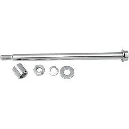 Drag Specialties 0214-0582 Axle Kit- Rear - Chrome 80-86 BT 4-Speed Belt Drive