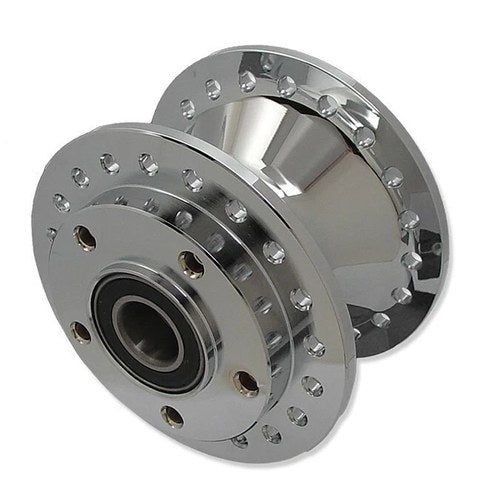 V-Twin 45-0342 Chrome Front Wheel Hub 1" Bearings