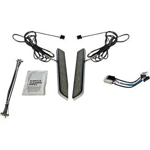 Custom Dynamics CD-FORK-HD-SB Smoke / Chrome LED Front Fork Lights