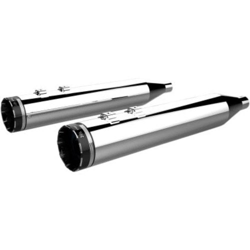 Khrome Werks 202790 Chrome Tracer 4.5" HP Plus Slip-On Mufflers - Touring 96-16