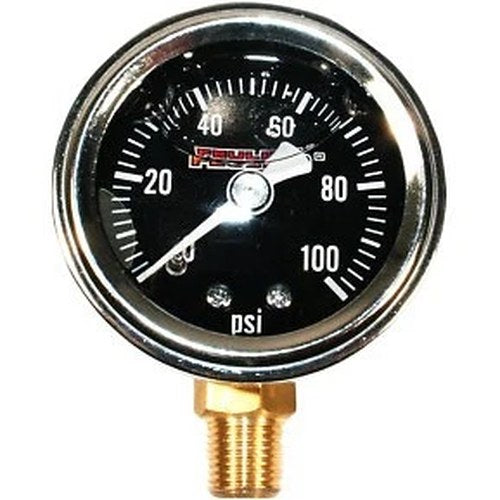 Feuling 9041 Oil Pressure Gauge Bottom Port- Black Face