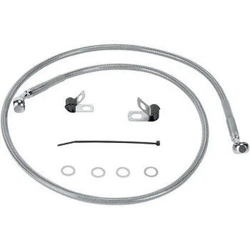 Drag Specialties 1741-0874 Stainless Steel Front Brake Line Kit