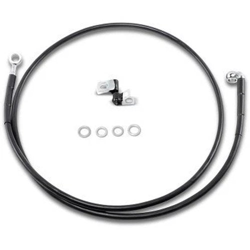 Drag Specialties 1741-2549 Extended Length Black Vinyl Brake Line Kit +10"