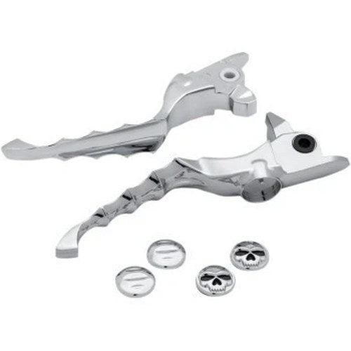 Kuryakyn 1984 Chrome Zombie Clutch & Brake Levers Set for 17-20 Harley Touring