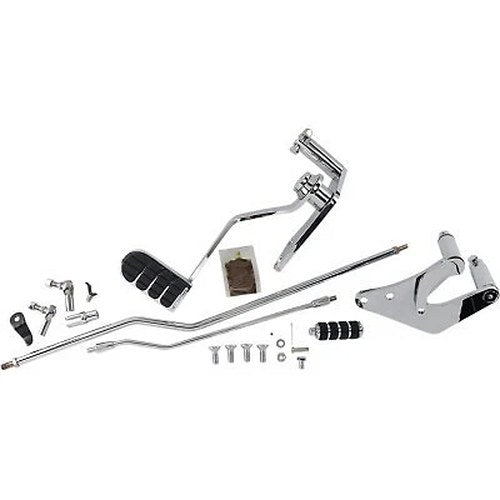Kuryakyn 9064 +3" Extended Chrome Forward Control Kit for Harley Fxd Dyna 91-17