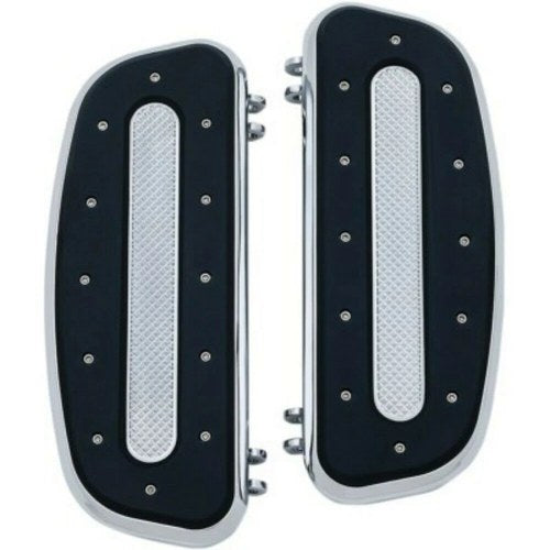 Kuryakyn 7041 Chrome Heavy Industry Floorboards for Touring 83-20 & FL Softail