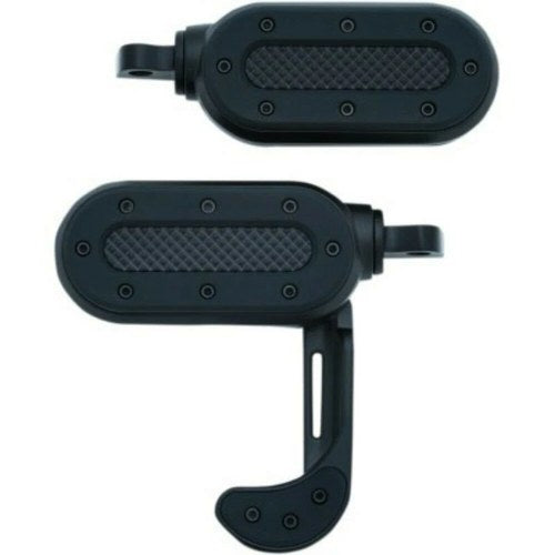 Kuryakyn 7028 Black Heavy Industry Switchblade Foot Pegs for Harley Male Mount