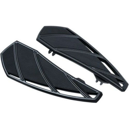 Kuryakyn 5793 Black Phantom Driver Floorboards for Touring 83-23 & FL Softail