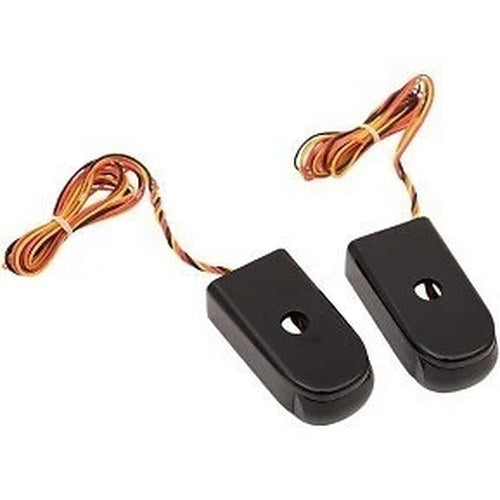 Alloy Art SSL-LG-2B Fender Strut LED Marker Lights- Smoke/Red Black Fxlr