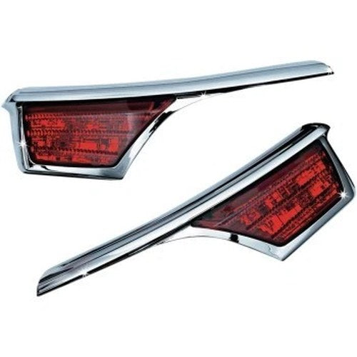 Kuryakyn 3240 Passenger Armrest Trims w LED Turn Signal Accents for 06-17 GL1800