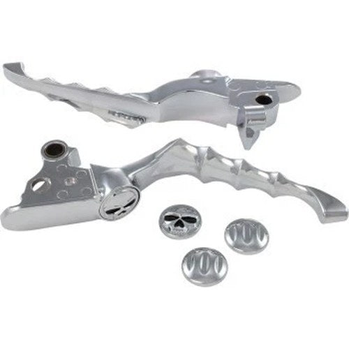 Kuryakyn 1058 Chrome Zombie Clutch & Brake Levers Set for 08-13 Harley Touring