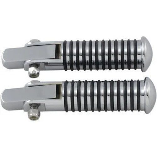 Drag Specialties DS-253320 Chrome O-Ring 5/8" Stud Mount Footpegs