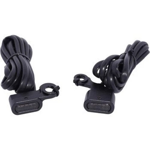 Drag Specialites 2040-2785 Matte Black Smoke LED Handlebar Marker Lights