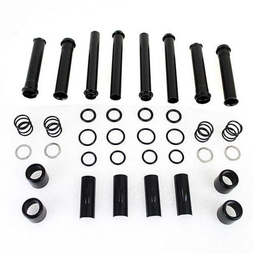 V-Twin 11-1408 Gloss Black Pushrod Tube Cover Kit for Milwaukee 8