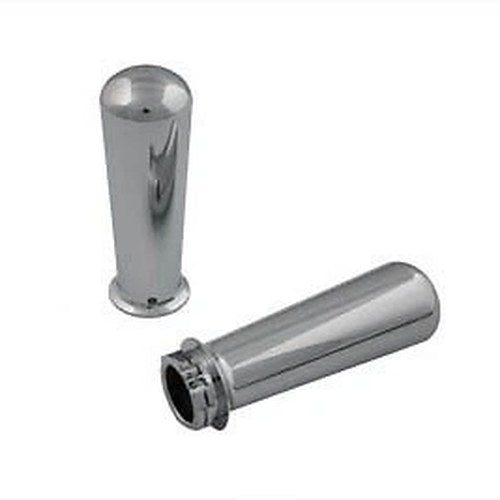 V-Twin 28-0678 Chrome Slugger Style Hand Grip Set for Harley Cable Op Throttle