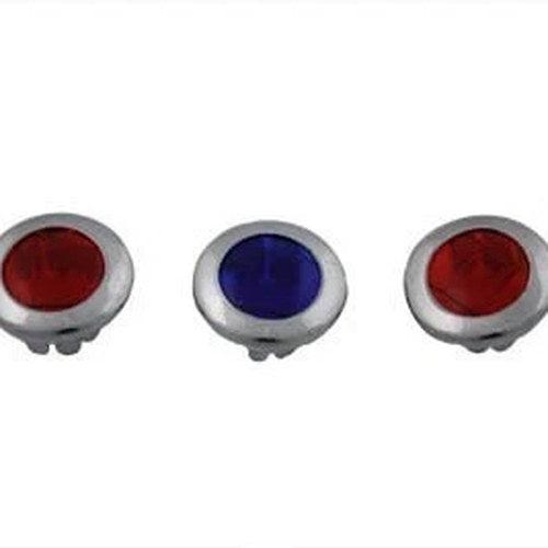 V-Twin 39-0114 Three Light Dash Panel Lens Set