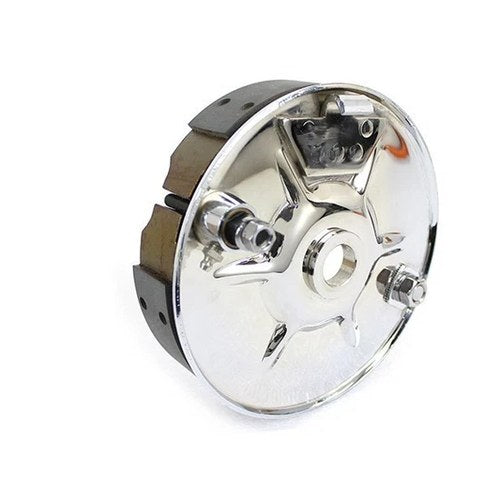 V-Twin 22-0074 Rear Mechanical Brake Backing Plate Kit Chrome
