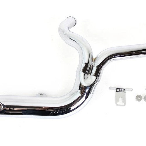 V-Twin 30-0678 Fxd 2:1 Lake Side Pipe Exhaust Chrome