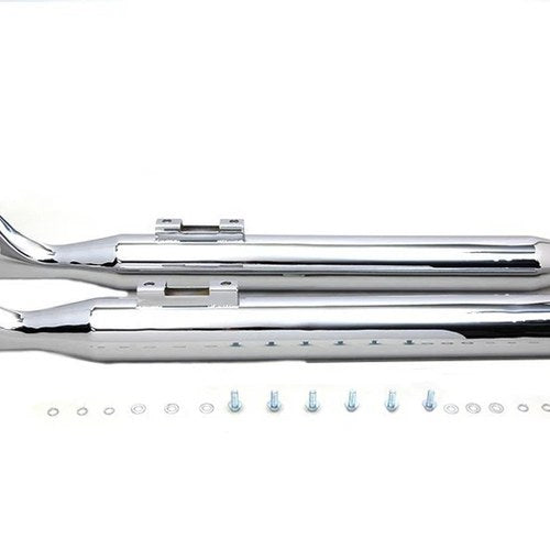 V-Twin 30-1606 M8 Chrome Fishtail Muffler Set