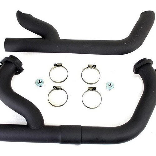 V-Twin 29-0207 2:1 Siamese Exhaust Header Set Black