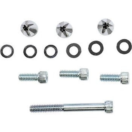 Ciro 10110 Chrome Windshield Screw Cap Kit for Harley 14-25 FLHT/FLHX & Trike
