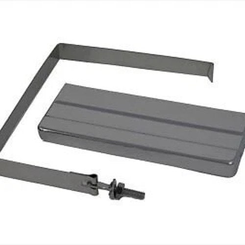 V-Twin 42-5518 Chrome Battery Top Cover and Strap Kit