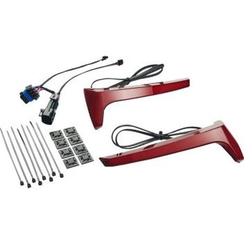 Ciro 4R110 Red Lens LED Saddlebag Lights with Turn Signal for Indian