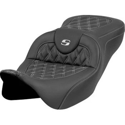 Saddlemen 808-07B-18205 RoadSofa Seat Silver Lattice Stitch for 08-23 Touring
