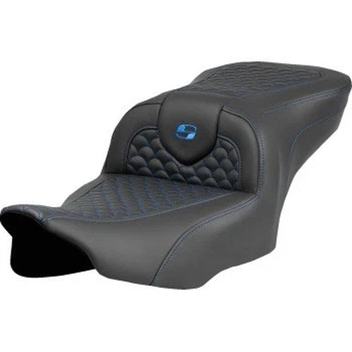 Saddlemen 823-07-20801 RoadSofa Seat Blue Dragon Scale Stitch for 23-24
