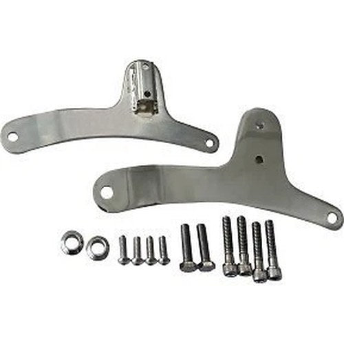 Drag Specialties 1504-0109 Chrome Sissy Bar Side Plates for 86-93 Sportster