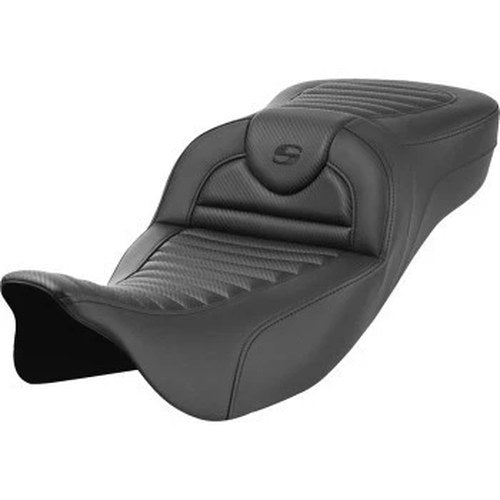 Saddlemen 808-07B-20500 Roadsofa Extended Reach Seat- Carbon Fiber - FL '08-'24