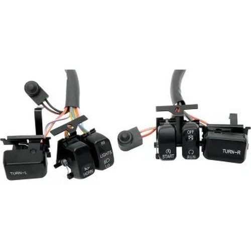 Drag Specialties 0616-0054 Black Switch Kit for 96-13 Big Twin & Sportster