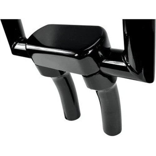 LA Choppers Black 5-1/2" Hefty Riser & Top Clamp Kit for 1-1/4" Handlebars