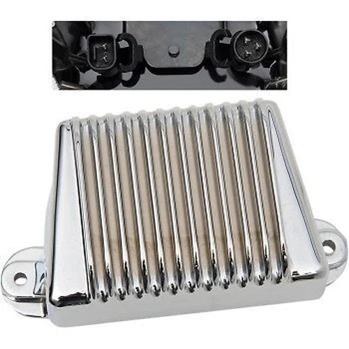Drag Specialties 2112-0787 Chrome Solid-State Regulator for 06-08 Touring
